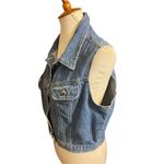 Faded Glory Vintage 80’s  Women’s Denim Button Down 100% Cotton Vest Size Large-R Photo 6