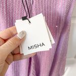 MISHA COLLECTION NWT  TIA DRESS Sequin Lilac Photo 8