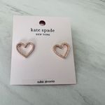 Kate Spade NEW YORK Pave Heart Stud Earrings, Rose Gold/Diamond Crystal, NWT Photo 12