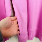 J. Crew 1/4 Zip Mock Neck Sweatshirt Womens Small Preppy Sporty Softcore Retro Pink Photo 1