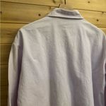 Bonjour Vintage  Size Lavender Abstract Floral Button Up Lagenlook Top Photo 7