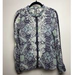 Sundance  Long Sleeve Victorian Charms Sheer Blouse Sz. XS Photo 2