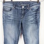 Seven7  Size 12 Jeans Boot Cut Flare Mid Rise Blue Denim Womens Pants 449‎ Photo 2
