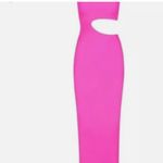 SKIMS NWT  FITS EVERYBODY CUTOUT LONG DRESS IN LIMITED EDITION NEON PINK 4X Photo 7