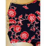 Shelby & Palmer Navy Red Floral Fit & Flare Dress - Size 10 Photo 7