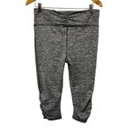 Tangerine Cropped Ruched High Waisted Moto Zipper Athletic Space Dye Leggings Photo 26