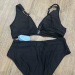 HiLinker Plunge Cut Black Bikini Set Size XL Photo 2