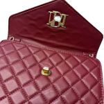 Badgley Mischka Diamond Quilted Convertible Crossbody Bag Cocktail Clutch Purse Photo 3
