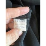 Brass Cap Sleeve VNeck Mini Dress Black Size Small Photo 5