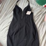 superdown Black superfine mini zip up dress Photo 0