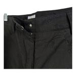 Como Sport Casual Embroidered Pant Size 4 Black Photo 5