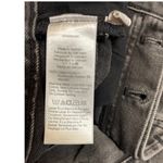 Madewell  Black Wash Raw Hem‎ Button Fly High Rise Relaxed Denim Shorts Size 31 Photo 7