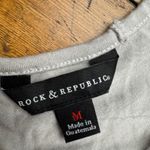 Rock & Republic Rock Republic Cold Shoulder Tunic Top Eagle Stars Graphic Print Womens M Photo 2