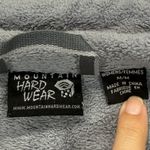 Mountain Hardwear Fleece Jacket Full Zip Puffer Panel Gray Womens M Photo 5