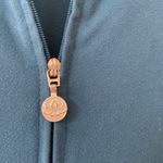 Beyond Yoga Beyond‎ Yoga On the Go Mock Neck Jacket in Teal BLUE Track Jacket Athleisure Photo 1