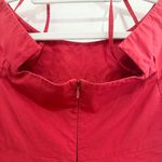 Jil Sander  Red Cotton Off-Shoulder Dress Size 36 Photo 6