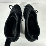 White Mountain Lambert Wedge Ankle Bootie Black Suede Lace Up 8 1/2 Photo 4