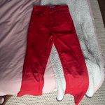 Edikted red leather pants size S Photo 2