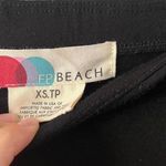 Free People  Beach Daphne Gathered Ruched Black Midi Skirt Photo 2