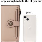 RFID Blocking Large Capacity Luxury Waxed Genuine Leather Clutch Wallet Multi Card Organizer Photo 3