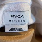 RVCA  White Cropped Embroidered Sweatshirt with 3/4 Sleeves Size M Photo 2