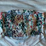 SheIn Strapless Floral Top Photo 2