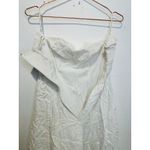 FAVORITE DAUGHTER White Cotton Strapless Favorite Linen Midi Dress Size 8 Photo 7