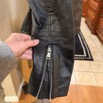 barney's new york  Women's Black Leather Biker Jacket NWT - size 12 / US 8 Photo 4