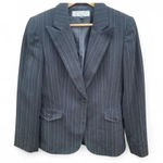 Tahari  Dark Gray Pin Striped Woman’s Two Piece Suit Size 8 Photo 0