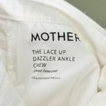 MOTHER Denim MOTHER The Lace Up Dazzler Ankle Chew Jeans Almost Innocent White Size 29 Photo 13