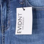 Evidnt Los Angeles Size 26 Distressed Raw Hem Straight Leg Blue Jeans NWT Photo 9