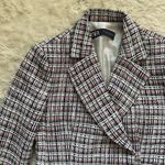 ZARA Jacket Double Breasted Blazer Tweed Textured Long Sleeve Multicolor S Photo 5