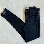 AGOLDE Sophie Mid Rise Skinny Ankle Jean in Black Photo 7