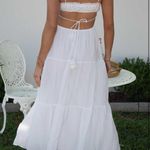 Spaghetti Strap Long Dress Boho Low Cut Dress Backless Bodycon Midi Dress Bohemian Maxi Dress Photo 1