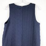 Crown & Ivy Crown Ivy Medium‎ Dress Navy Blue Textured Sleeveless Shift Above Knee 404 Photo 4