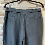 Forever 21 TWENTY One 100% silk joggers with belt Gray Sz Small Photo 5