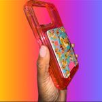 Hybrid iPhone 15 Pro Max Fluorescent Hot Pink Jelly  Armor Case Photo 3