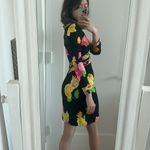 Vintage LEONARD Silk floral midi dress Size 2 Photo 2