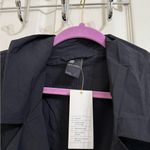 All In Motion  Long Black Trench Rain Coat Water Repellent NWT Photo 2