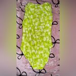 Michael Kors MICHAEL  Lime Floral Bodysuit Photo 5