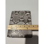 Calvin Klein Belt Bag Grey White Snakeprint Coated Leather Large Reptile Photo 11