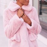 Gal Meets Glam Pink Faux Fur Coat Photo 1