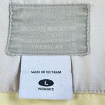 Columbia VTG  Denim Jean Jacket Womens Size L Yellow Button Up Pockets Outdoors‎ Photo 3