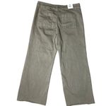 OAT New York Plus High Rise Wide Leg‎ Trousers Martini Olive Size 18W Green Photo 3