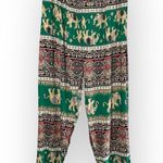 NWT Boho Elephant Print Lightweight Joggers Pink Size undefined Photo 0