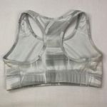 Nike  Pro DRI-FIT Sports Bra Racerback Athletic Top Gray White Comfort XS EUC‎ Photo 1