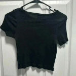 Obsessive Love Black motorcycle graffic crop top  Photo 3