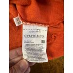 Celtic and Co Organic Cotton and Linen Orange 3/4 sleeve top size US 10 Photo 3