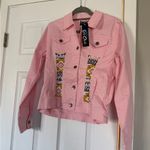 Lasolas Boutique Baby Pink Aztec Print Lightweight Jacket NWT Size XS Photo 4