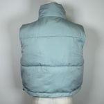 New! Thread & Supply ‘Issey’ Cropped Puffer Vest Women’s Size Medium Blue Photo 6